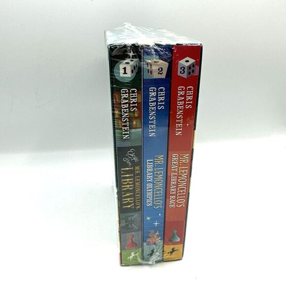 Mr. Lemoncello's Library: Mr. Lemoncello's Funtastic Boxed Set : Books 1-3 NEW - Picture 2 of 3